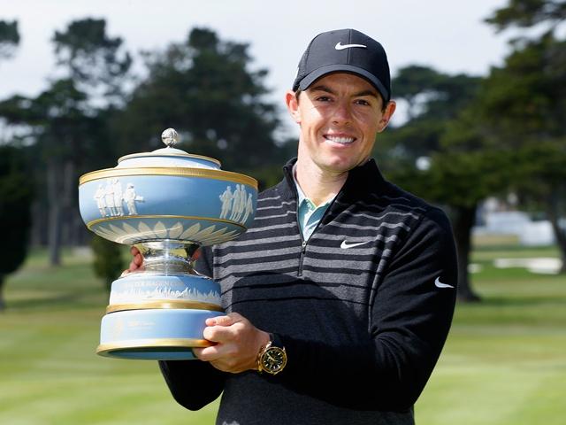 Rory McIlroy with his latest trophy